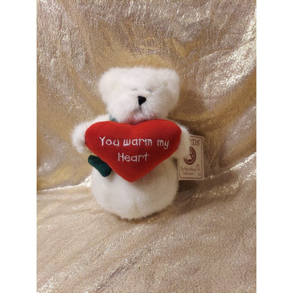 Vtg 2004 Boyds Bears Plush 7" Issa Meltin White Snowman Bear You Warm My Heart
